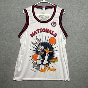 Space Jam Nationals Jersey Bugs Bunny Sleeveless White‎ XL Men